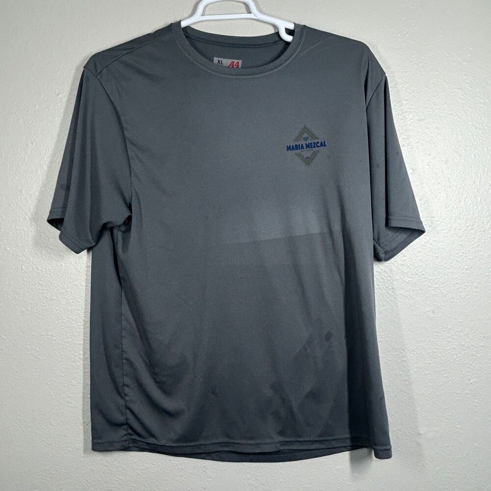 A4 Shirt Mens XL Gray Maria Mezcal Graphic Short Sleeve Performance Tee